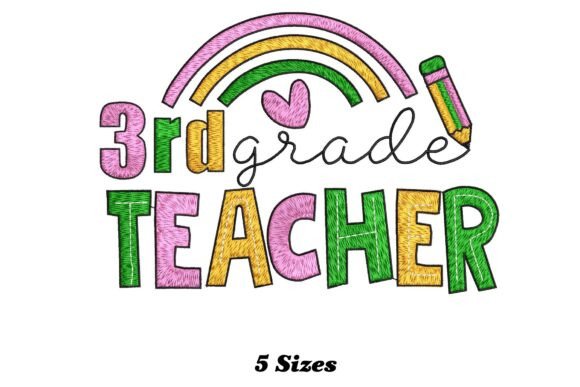 3rd Grade Teacher Embroidery