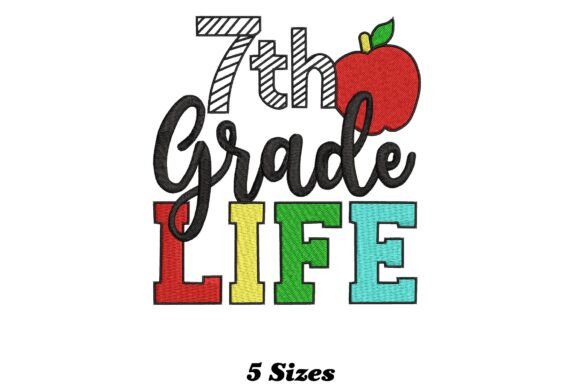 7th Grade Student Embroidery