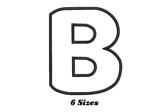 Alphabet Letter B: A Versatile Embroidery Design