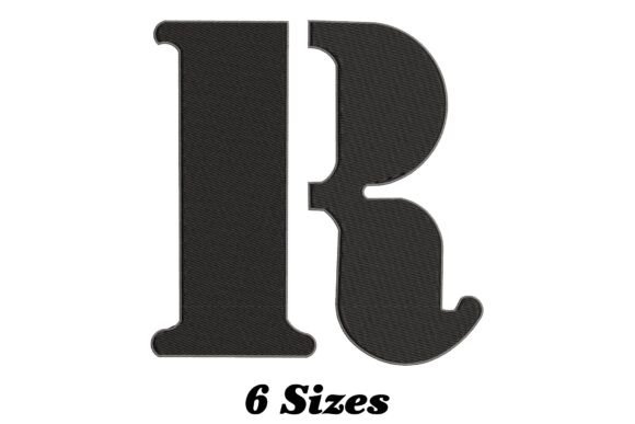 Alphabet Letter R for Embroidery Projects