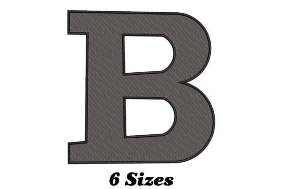 Elegant Letter B: A Stylish Embroidery Choice