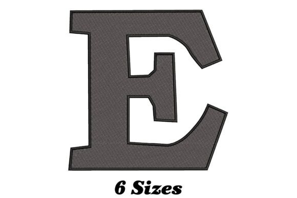 Elegant Letter E: A Stylish Embroidery Design