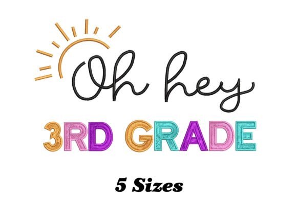 Lofty 3rd Grade Teacher Embroidery