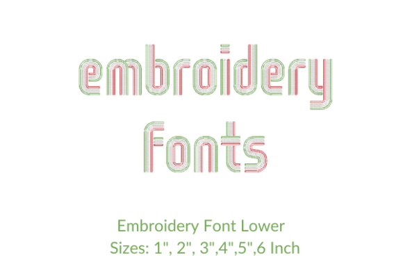 Wox Font Lowercase Review for Holiday Embroidery